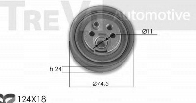 TREVI AUTOMOTIVE kd1291 -  Комплект ремня ГРМ